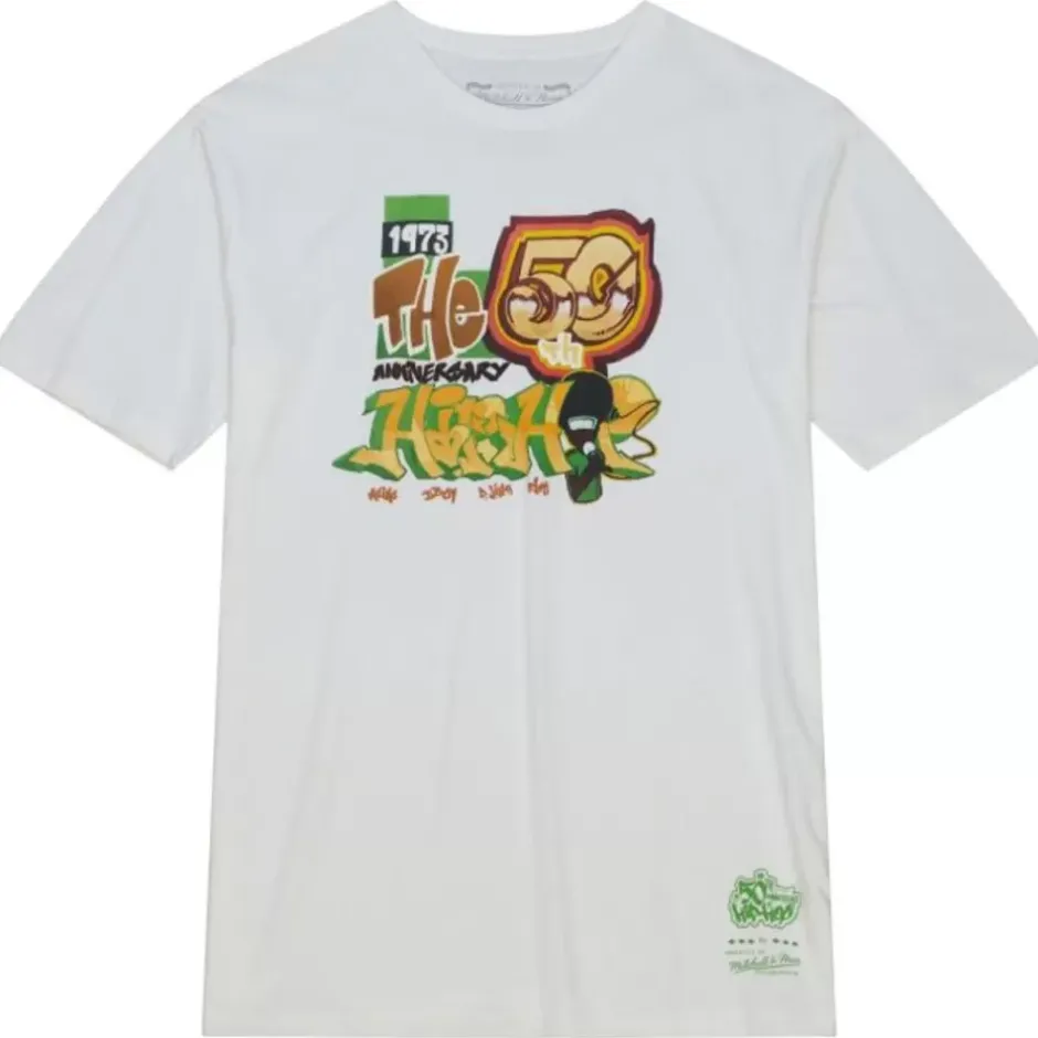 Men Mitchell & Ness T-Shirts & Tops-M&N X 50Th Aohh Graff Ss Tee