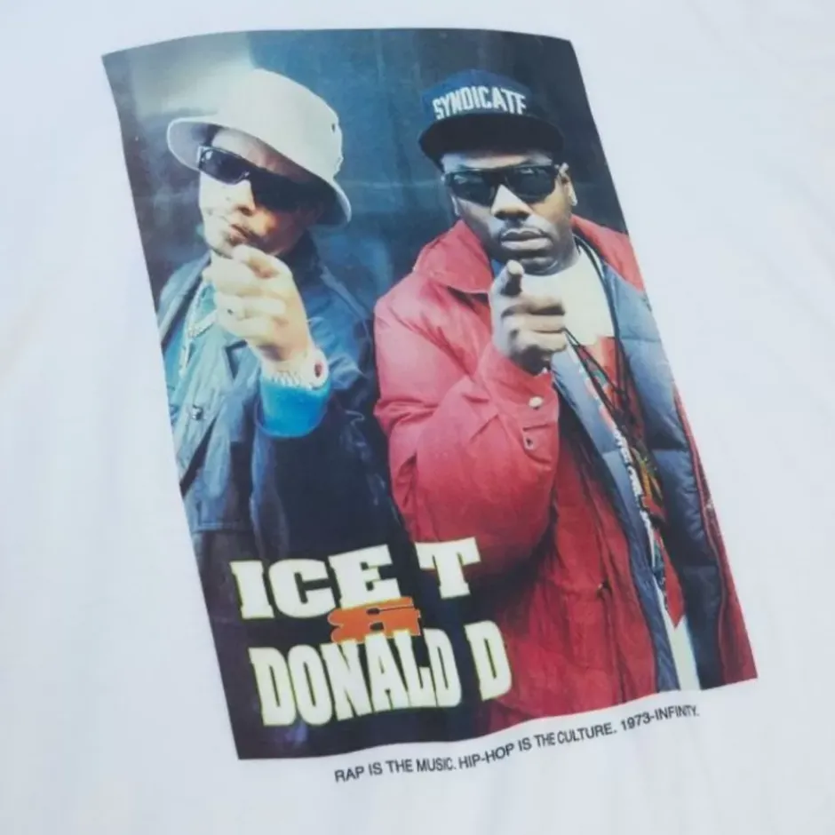 Men Mitchell & Ness T-Shirts & Tops-M&N X 50Th Aohh Ice T And Donald D Tee