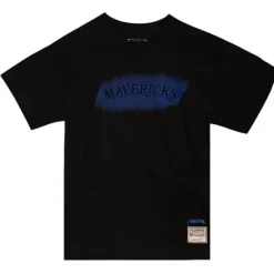 Men Mitchell & Ness T-Shirts & Tops-Monochrome Ss Tee Dallas Mavericks
