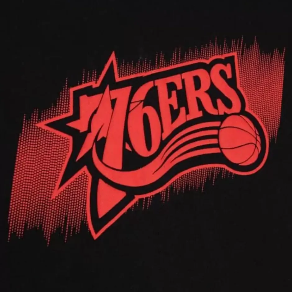 Men Mitchell & Ness T-Shirts & Tops-Monochrome Ss Tee Philadelphia 76Ers