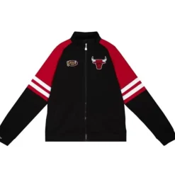 Men Mitchell & Ness Jackets & Outerwear-Mvp 2.0 Track Jacket Chicago Bulls