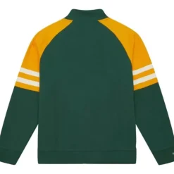 Men Mitchell & Ness Jackets & Outerwear-Mvp 2.0 Track Jacket Green Bay Packers