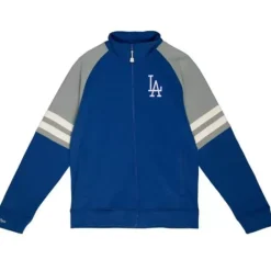 Men Mitchell & Ness Jackets & Outerwear-Mvp 2.0 Track Jacket Los Angeles Dodgers