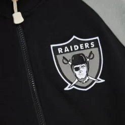 Men Mitchell & Ness Jackets & Outerwear-Mvp 2.0 Track Jacket Oakland Raiders