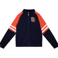 Men Mitchell & Ness Jackets & Outerwear-Mvp 2.0 Track Jacket San Diego Padres