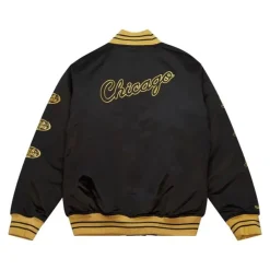 Men Mitchell & Ness Jackets & Outerwear-Mvp Satin Jacket Chicago Bulls