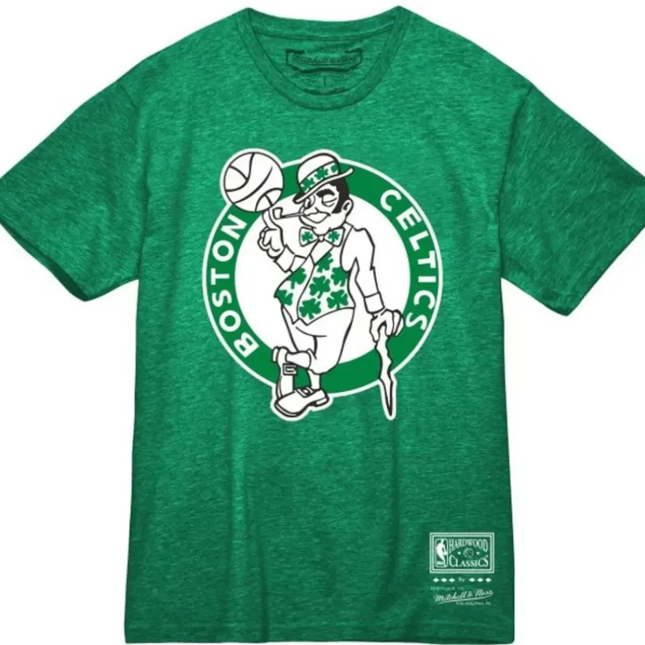 Men Mitchell & Ness T-Shirts & Tops-Mvp Tee Boston Celtics