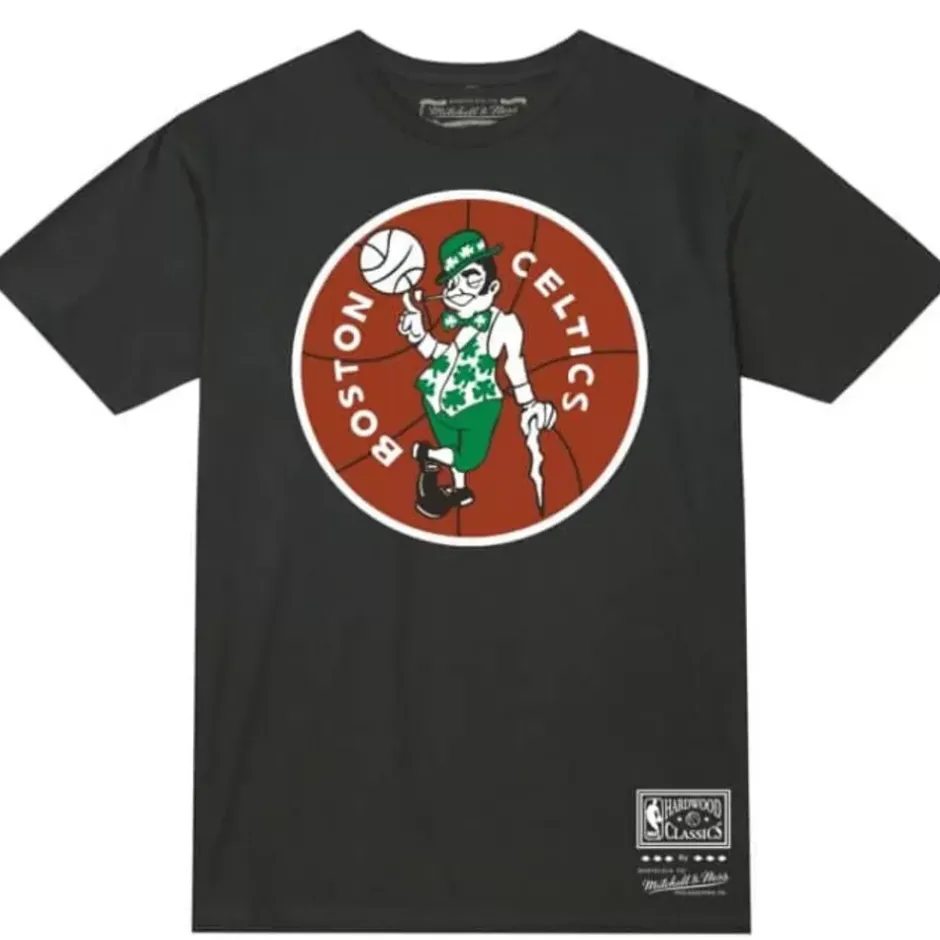 Men Mitchell & Ness T-Shirts & Tops-Mvp Tee Boston Celtics