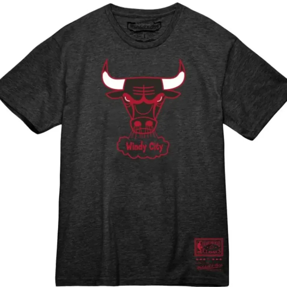 Men Mitchell & Ness T-Shirts & Tops-Mvp Tee Chicago Bulls