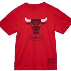 Men Mitchell & Ness T-Shirts & Tops-Mvp Tee Chicago Bulls