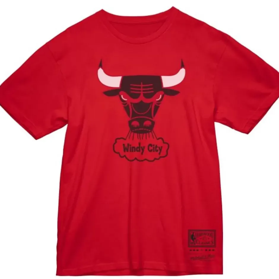 Men Mitchell & Ness T-Shirts & Tops-Mvp Tee Chicago Bulls