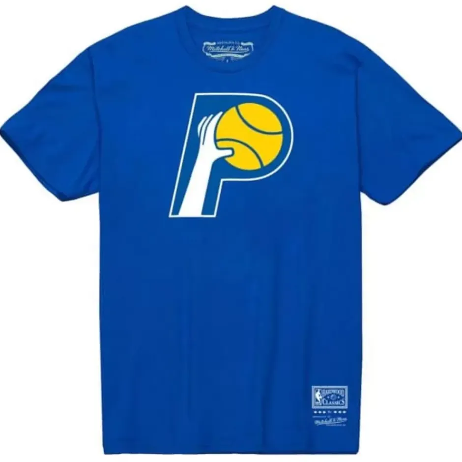 Men Mitchell & Ness T-Shirts & Tops-Mvp Tee Indiana Pacers