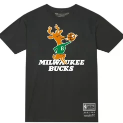 Men Mitchell & Ness T-Shirts & Tops-Mvp Tee Milwaukee Bucks