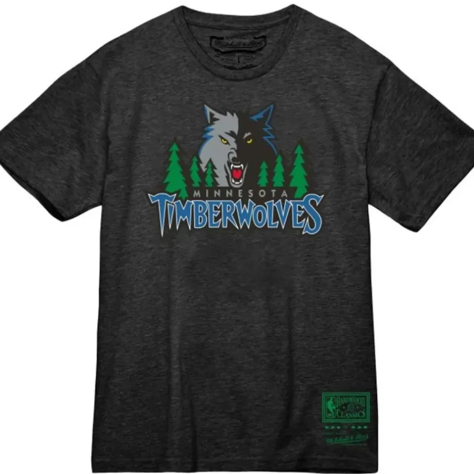 Men Mitchell & Ness T-Shirts & Tops-Mvp Tee Minnesota Timberwolves