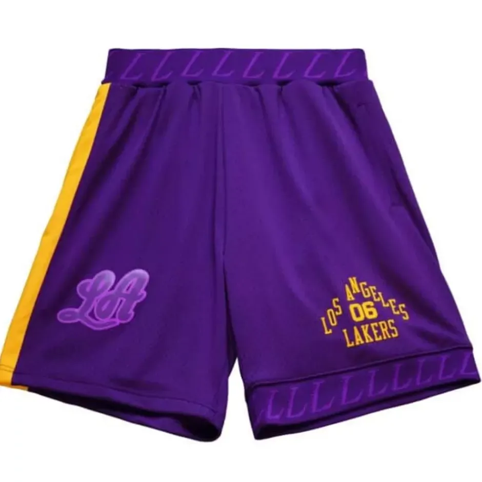 Men Mitchell & Ness Shorts-My Towns Bodega Shorts Los Angeles Lakers