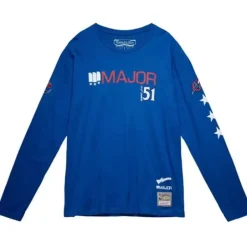 Men Mitchell & Ness T-Shirts & Tops-My Towns Major Ls Tee Washington Wizards