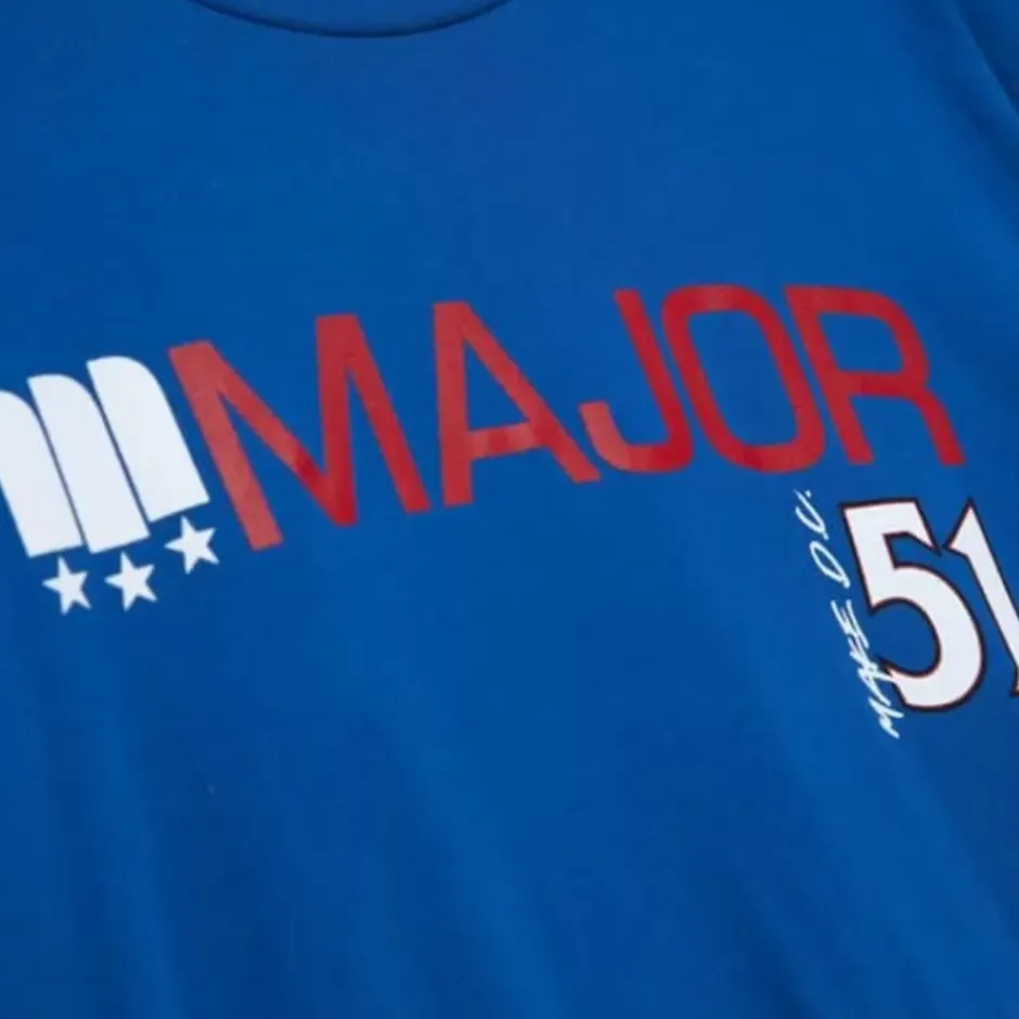 Men Mitchell & Ness T-Shirts & Tops-My Towns Major Ls Tee Washington Wizards