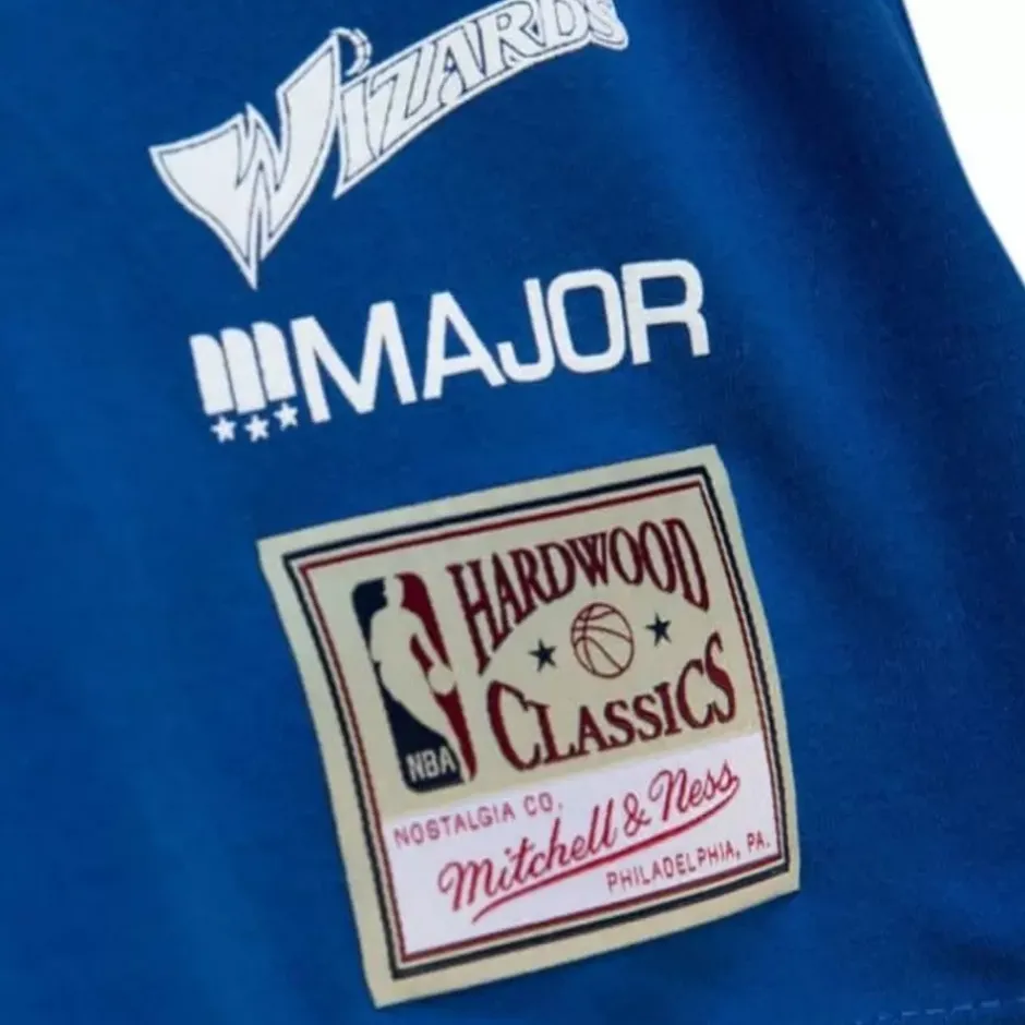 Men Mitchell & Ness T-Shirts & Tops-My Towns Major Ls Tee Washington Wizards