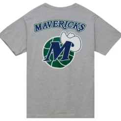 Men Mitchell & Ness T-Shirts & Tops-My Towns Politics Wordmark Ss Tee Dallas Mavericks