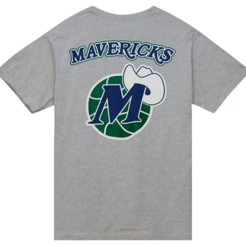 Men Mitchell & Ness T-Shirts & Tops-My Towns Politics Wordmark Ss Tee Dallas Mavericks