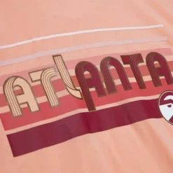 Men Mitchell & Ness T-Shirts & Tops-My Towns Wish Ringer Tee Atlanta Hawks