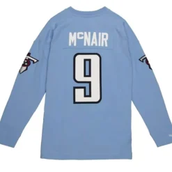 Men Mitchell & Ness T-Shirts & Tops-Name & Number Long Sleeve Tee Tennessee Titans 1999 Steve Mcnair