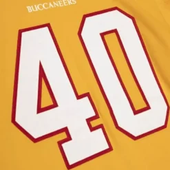 Men Mitchell & Ness T-Shirts & Tops-Name & Number Long Sleeve Tee Tampa Bay Buccaneers 2002 Mike Alstott