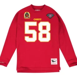 Men Mitchell & Ness T-Shirts & Tops-Name & Number Longsleeve Kansas City Chiefs Derrick Thomas