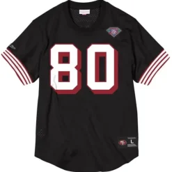 Men Mitchell & Ness T-Shirts & Tops-Name & Number Mesh Crew Neck San Francisco 49Ers Jerry Rice