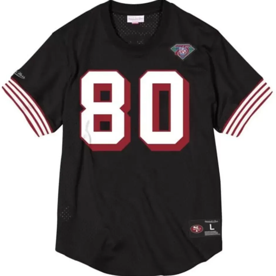 Men Mitchell & Ness T-Shirts & Tops-Name & Number Mesh Crew Neck San Francisco 49Ers Jerry Rice