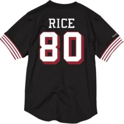 Men Mitchell & Ness T-Shirts & Tops-Name & Number Mesh Crew Neck San Francisco 49Ers Jerry Rice