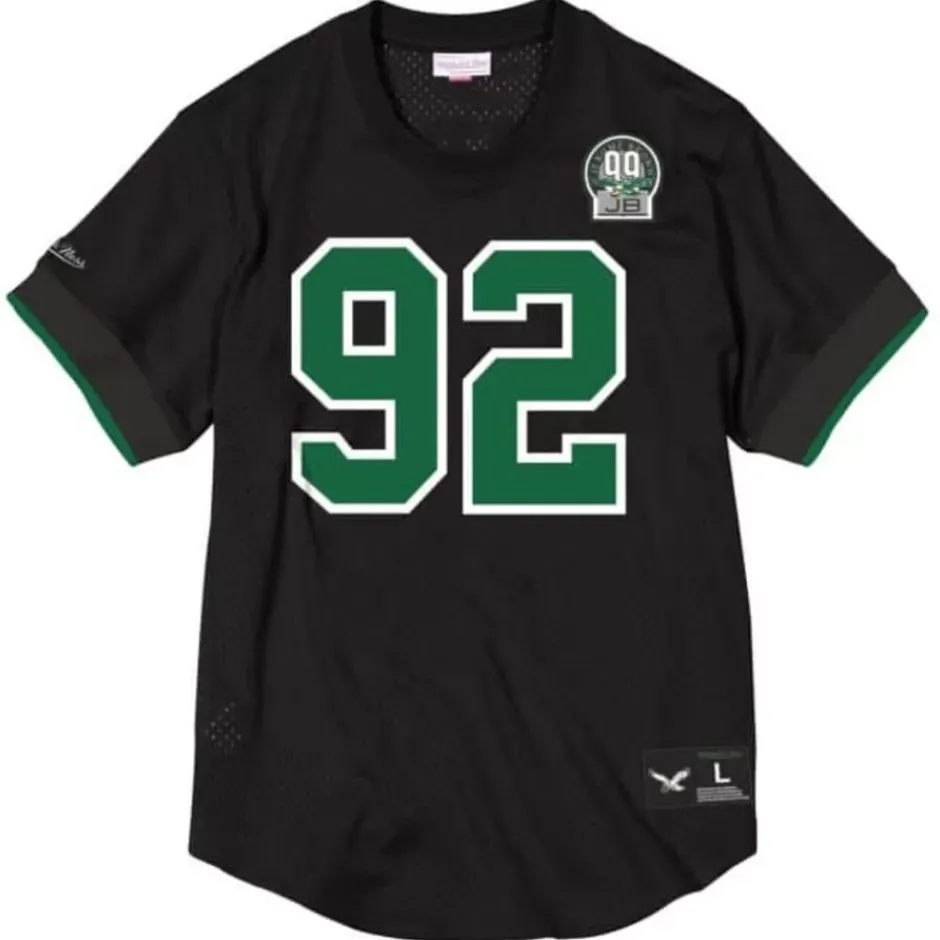 Men Mitchell & Ness T-Shirts & Tops-Name & Number Mesh Crew Neck Philadelphia Eagles Reggie White