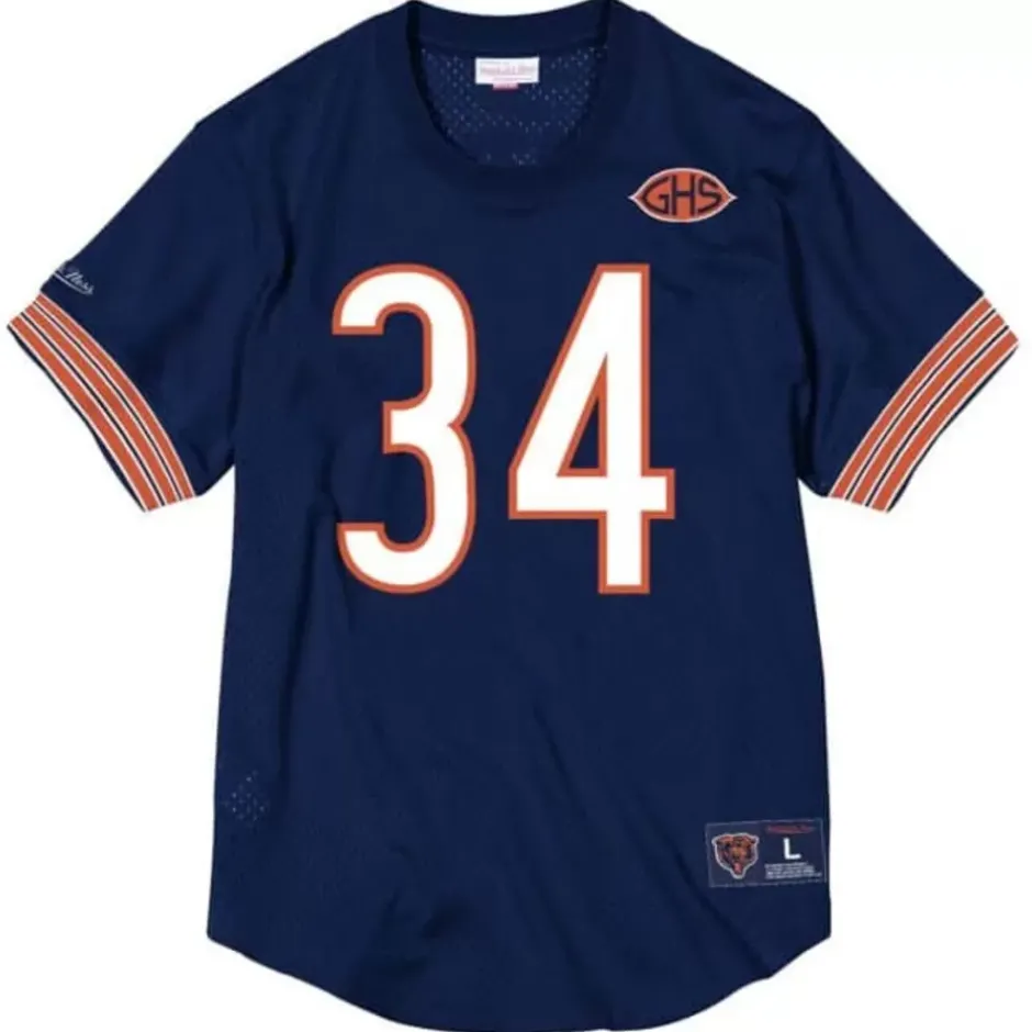 Men Mitchell & Ness T-Shirts & Tops-Name & Number Mesh Crewneck Chicago Bears 1983 Walter Payton