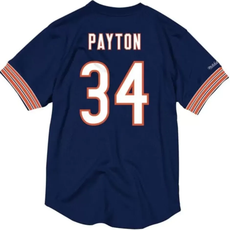Men Mitchell & Ness T-Shirts & Tops-Name & Number Mesh Crewneck Chicago Bears 1983 Walter Payton