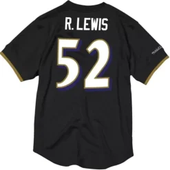 Men Mitchell & Ness T-Shirts & Tops-Name & Number Mesh Top Baltimore Ravens 2000 Ray Lewis
