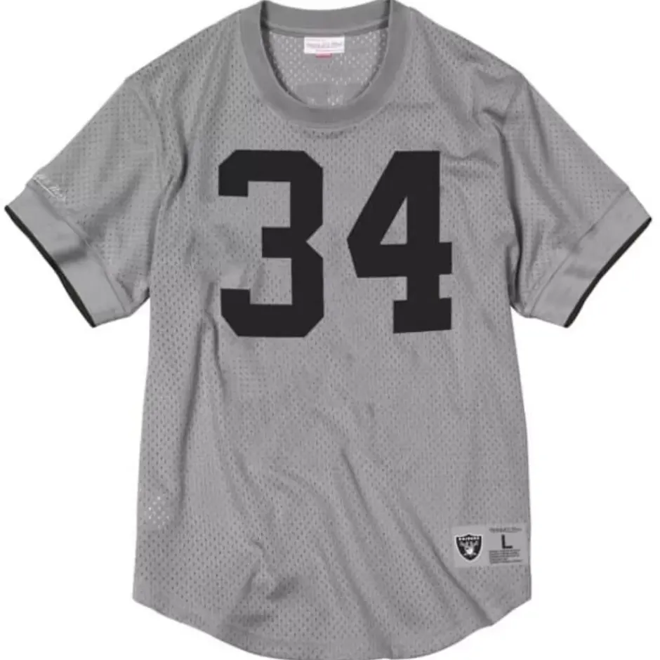 Men Mitchell & Ness T-Shirts & Tops-Name & Number Mesh Top Los Angeles Raiders 1988 Bo Jackson