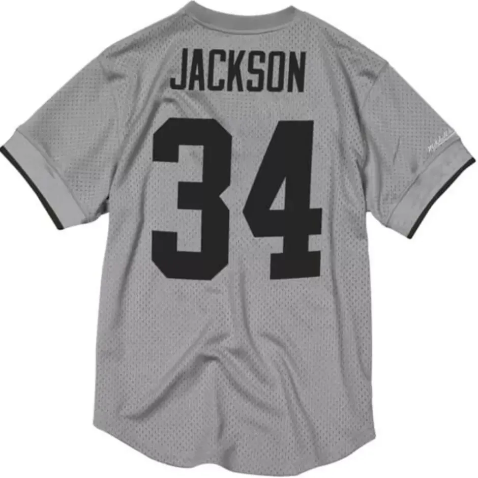 Men Mitchell & Ness T-Shirts & Tops-Name & Number Mesh Top Los Angeles Raiders 1988 Bo Jackson