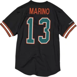 Men Mitchell & Ness T-Shirts & Tops-Name & Number Mesh Top Miami Dolphins 1990 Dan Marino