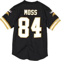 Men Mitchell & Ness T-Shirts & Tops-Name & Number Mesh Top Minnesota Vikings 2000 Randy Moss