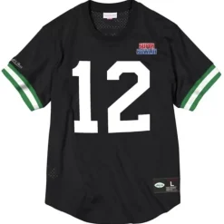 Men Mitchell & Ness T-Shirts & Tops-Name & Number Mesh Top New York Jets 1969 Joe Namath