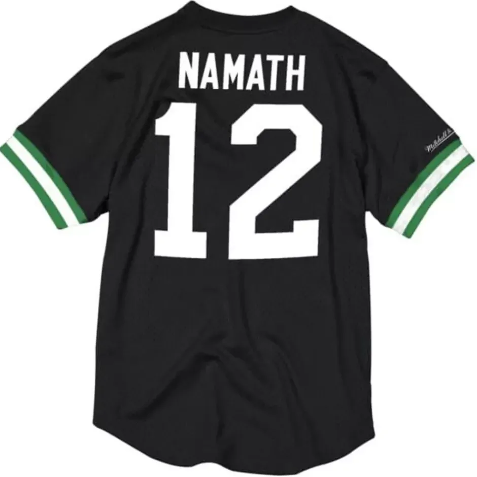 Men Mitchell & Ness T-Shirts & Tops-Name & Number Mesh Top New York Jets 1969 Joe Namath