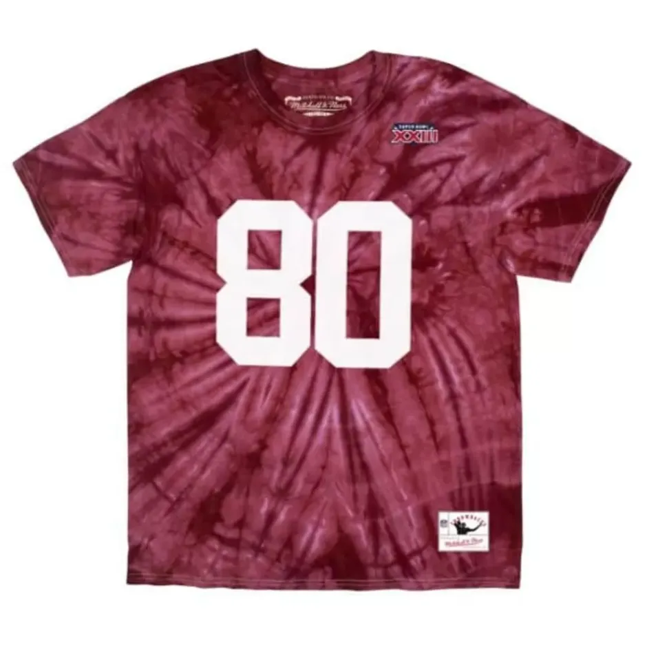 Men Mitchell & Ness T-Shirts & Tops-Name & Number Spider Tee San Francisco 49Ers 1988 Jerry Rice