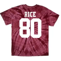 Men Mitchell & Ness T-Shirts & Tops-Name & Number Spider Tee San Francisco 49Ers 1988 Jerry Rice