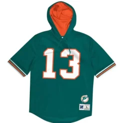 Men Mitchell & Ness Hoodies & Sweatshirts-Name & Number Ss Hoodie Miami Dolphins 1994 Dan Marino