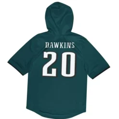 Men Mitchell & Ness Hoodies & Sweatshirts-Name & Number Ss Hoodie Philadelphia Eagles 2003 Brian Dawkins