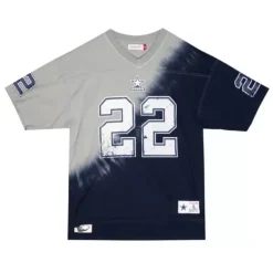 Men Mitchell & Ness T-Shirts & Tops-Name & Number Ss Tie Dye Top Dallas Cowboys Emmitt Smith