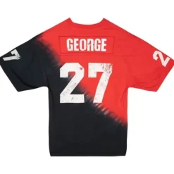 Men Mitchell & Ness T-Shirts & Tops-Name & Number Ss Tie Dye Top Ohio State Eddie George