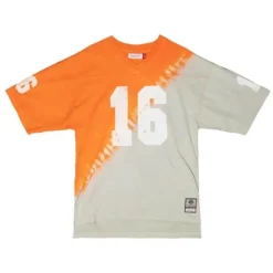 Men Mitchell & Ness T-Shirts & Tops-Name & Number Ss Tie Dye Top University Of Tennessee Peyton Manning