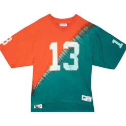 Men Mitchell & Ness T-Shirts & Tops-Name & Number Ss Tie Dye Top Miami Dolphins Dan Marino