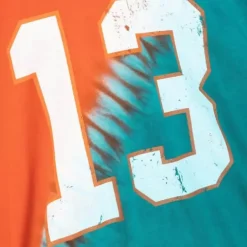 Men Mitchell & Ness T-Shirts & Tops-Name & Number Ss Tie Dye Top Miami Dolphins Dan Marino